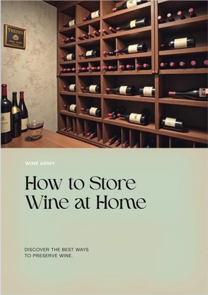 how to store wine at home
