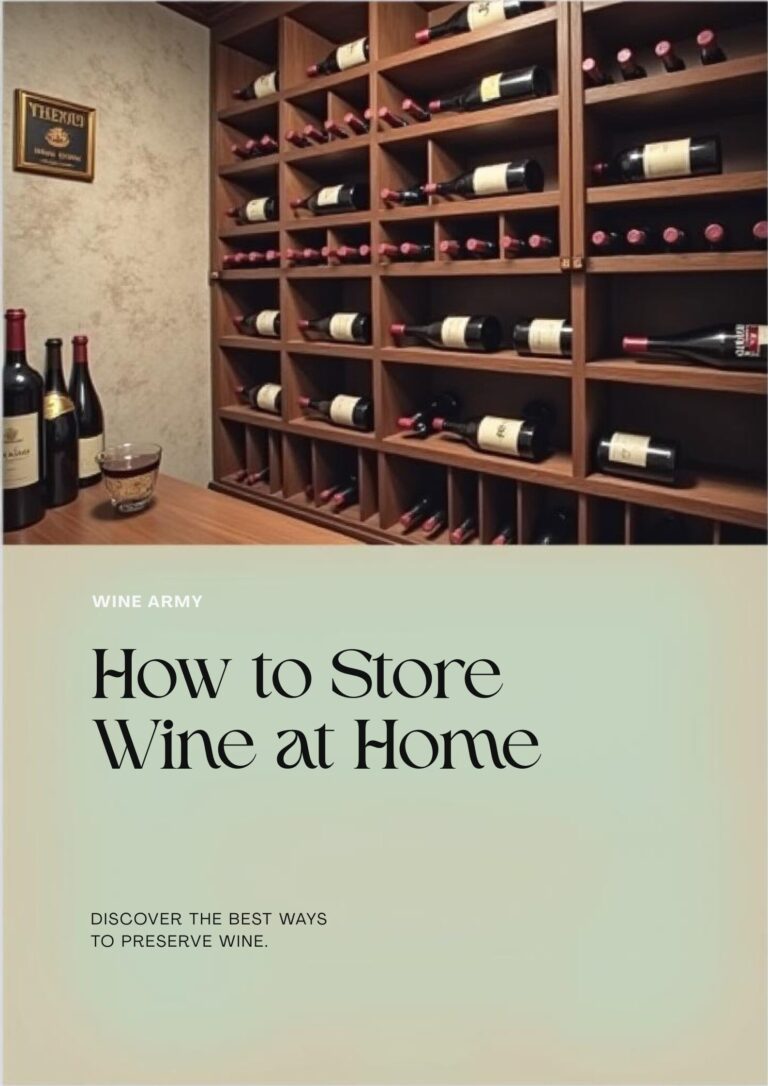 how to store wine at home