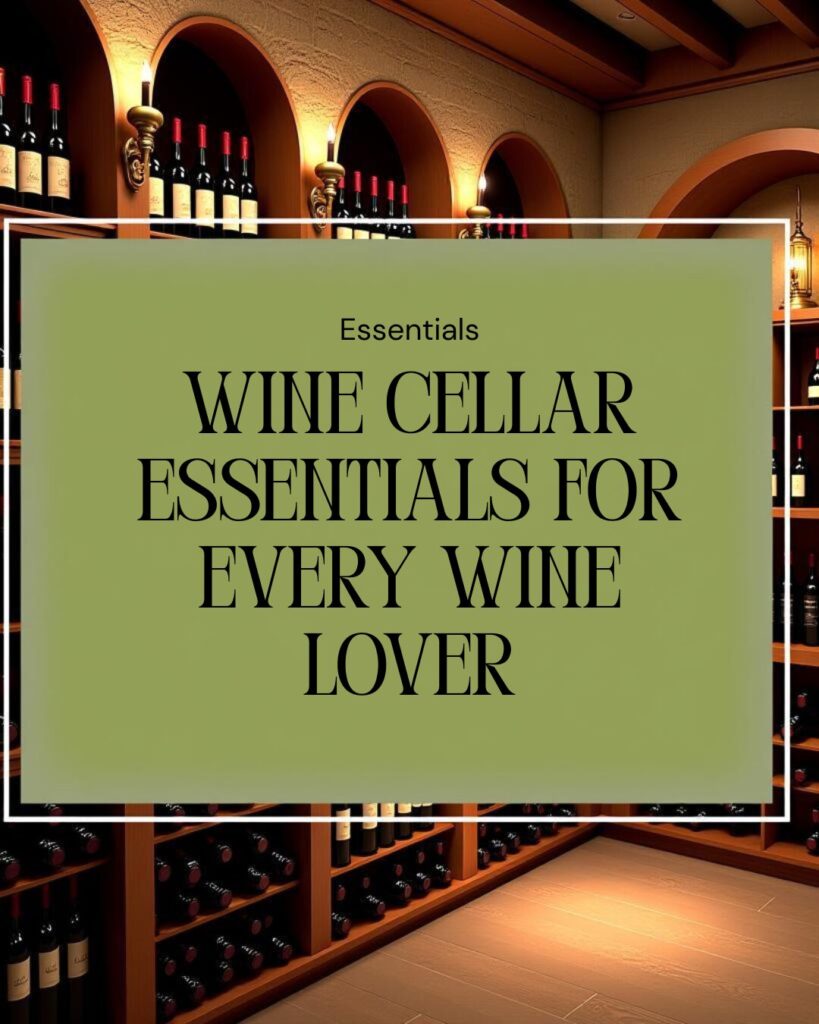 wine cellar essentials