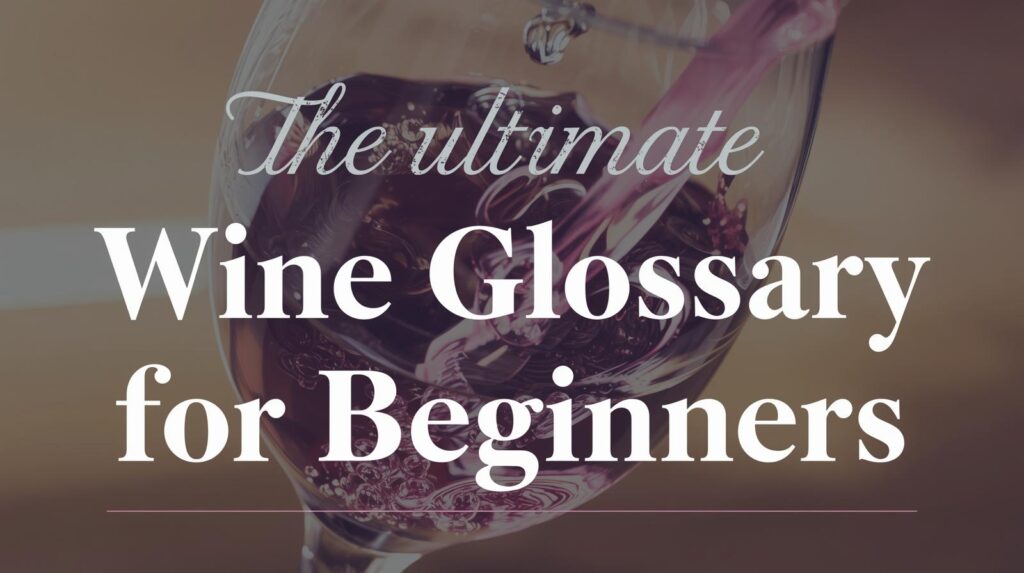 wine glossary for beginners